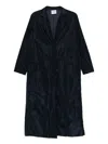 Aspesi Single-breasted Buttoned Coat In Blue