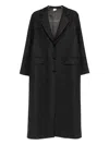 Aspesi Single-breasted Coat In Black