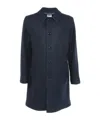 Aspesi Single Breasted Coat In Black