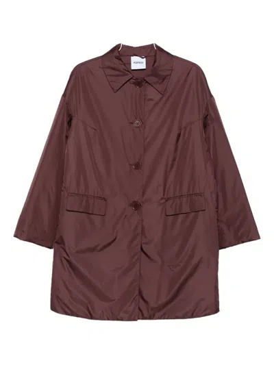 Aspesi Single-breasted Coat In Red