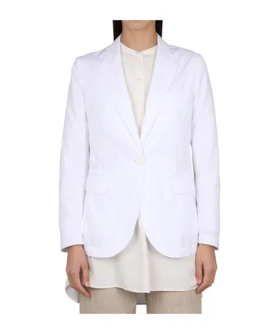 Aspesi Single-breasted Cotton Blazer