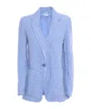 Aspesi Lightweight Textured Linen Jacket With Tailored Silhouette