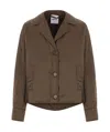 Aspesi Single-breasted Jacket In Brown
