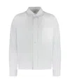 Aspesi Single-breasted Long-sleeved Shirt In White