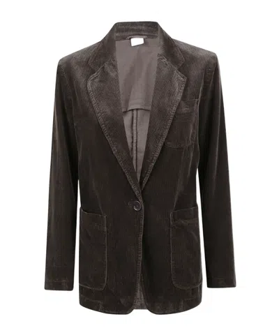 Aspesi Single-breasted Suit Jacket In Black