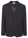 Aspesi Single-breasted Tailored Jacket With Notched Lapels And Pockets In Black