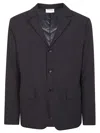 Aspesi Single-breasted Tailored Jacket With Notched Lapels And Pockets In Blue