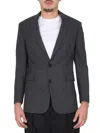 Aspesi Single-breasted Virgin Wool Jacket In Black