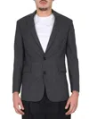 Aspesi Wool Jacket With Flap Pockets And Lapel In Grey