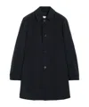 Aspesi Single-breasted Windbreaker In Black