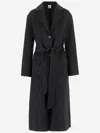 Aspesi Single-breasted Wool Coat In Black