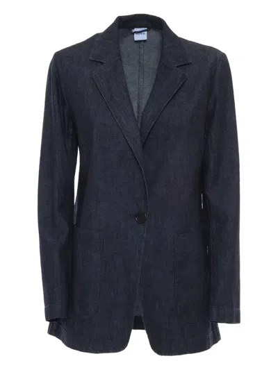 ASPESI SINGLE-BUTTON DENIM JACKET