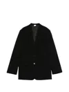 Aspesi Single-breasted Blazer In Black