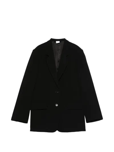 Aspesi Single-breasted Blazer In Black