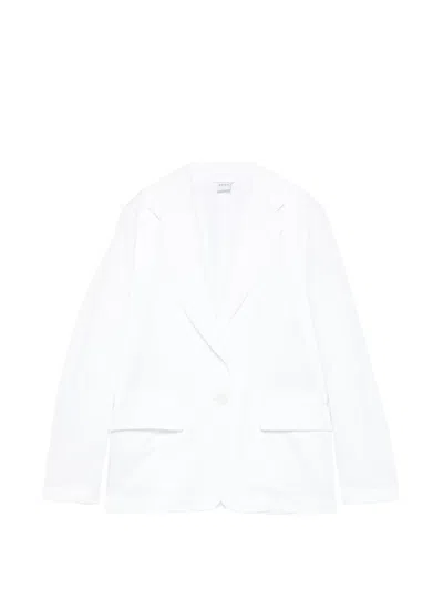 Aspesi Single-breasted Blazer In White