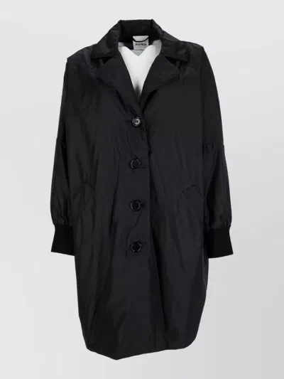 Aspesi Single-breasted Coat In Black