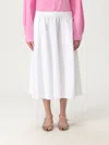 Aspesi Cotton Poplin Midi Skirt