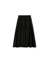 Aspesi Pleated A-line Mid-length Skirt In Multi