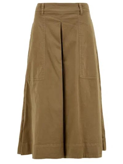 Aspesi Skirts Beige In Brown