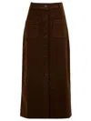 Aspesi Skirts Brown In Brown
