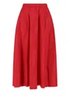 Aspesi A Mid-length Half-length Skirt In Red