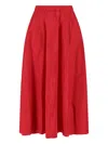 Aspesi A Mid-length Half-length Skirt In Red