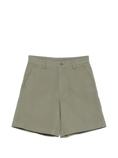 Aspesi Slash-pocket Chino Shorts In Green