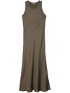 Aspesi Sleeveless Maxi Dress In Green