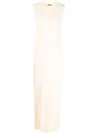 Aspesi Sleeveless Knitted Dress In Neutrals