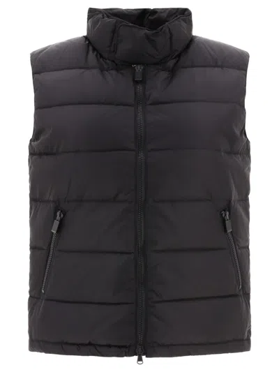 Aspesi Sleeveless Quilted Jacket With High Collar In Black
