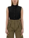 Aspesi Sleeveless Silk Blend Shirt