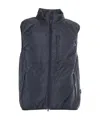 Aspesi Zip-fastening Gilet In Blue