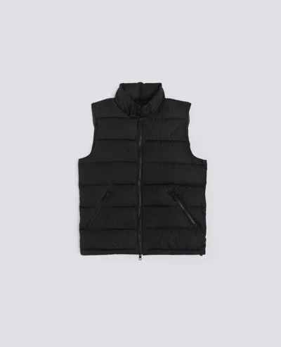 Aspesi Slim Re Feather Vest In Black