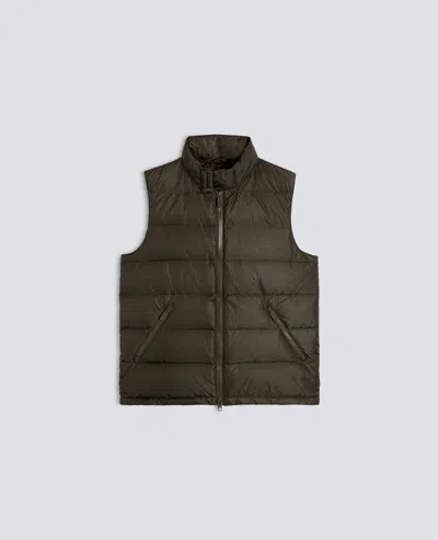 Aspesi Slim Re Feather Vest In Green