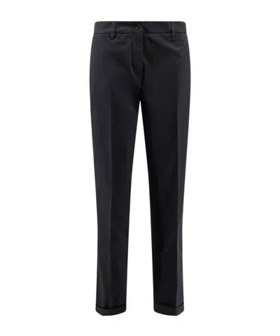 Aspesi Slim Tailored Pants In Black