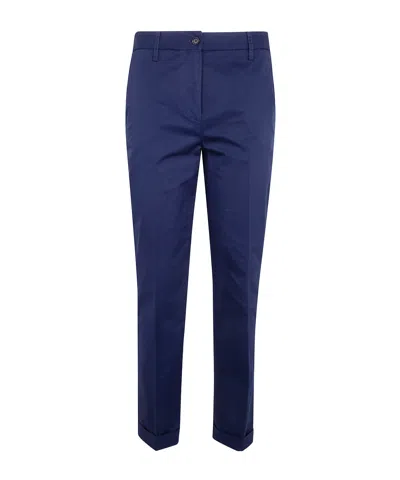 Aspesi Slim Tailored Pants In Blue