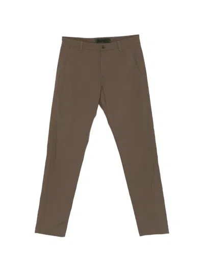 Aspesi Slim-cut Trousers In Brown