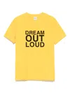 Aspesi Slogan-print T-shirt In Yellow
