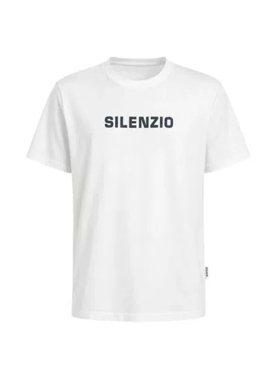 Aspesi Slogan-print Cotton T-shirt In White