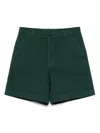Aspesi Slub Shorts In Green
