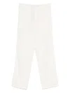 Aspesi Slub-textured Trousers In White