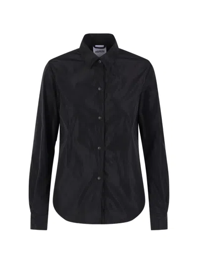 Aspesi Snao-fastening Jacket In Black
