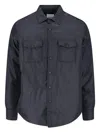 Aspesi Collared Neck Flap Pockets Long Sleeves Jacket In Black