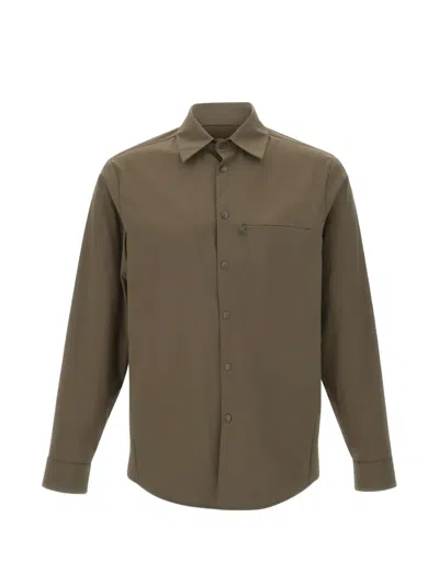 Aspesi Snap-button Shirt In Green