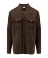 Aspesi Button-front Shirt Jacket In Black