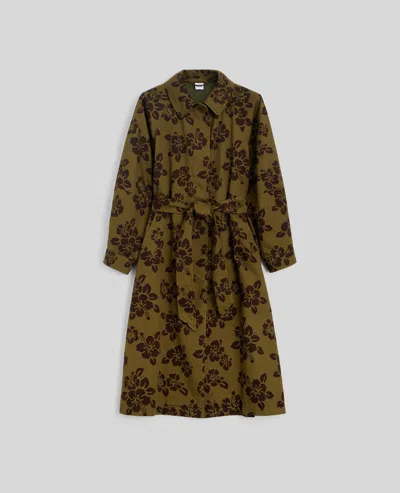 ASPESI SOPRABITO IN COTONE CON STAMPA HIBISCUS - FIORE MILITARE