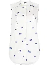 Aspesi Spot-print Sleeveless Shirt In 白色