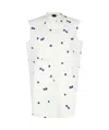 Aspesi Spot-print Sleeveless Shirt In White