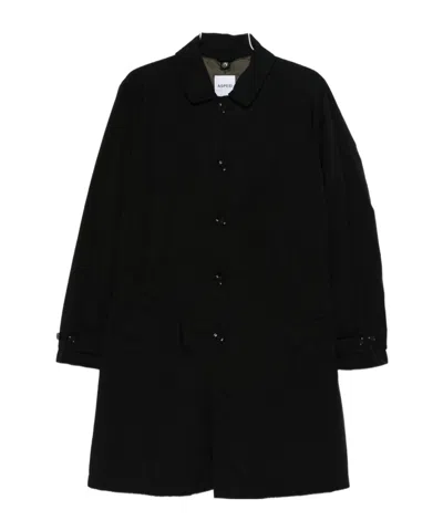 ASPESI SPREAD-COLLAR SINGLE-BREASTED COAT