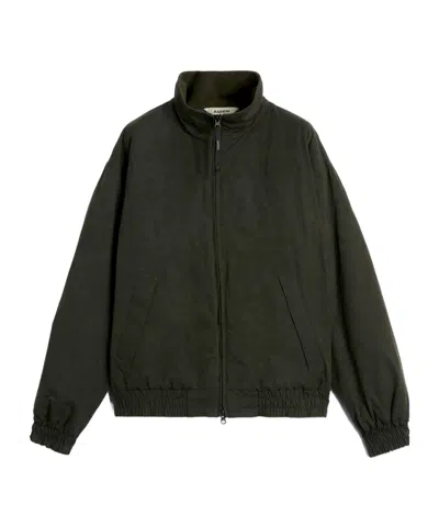 Aspesi Standing Collar Jacket In Black